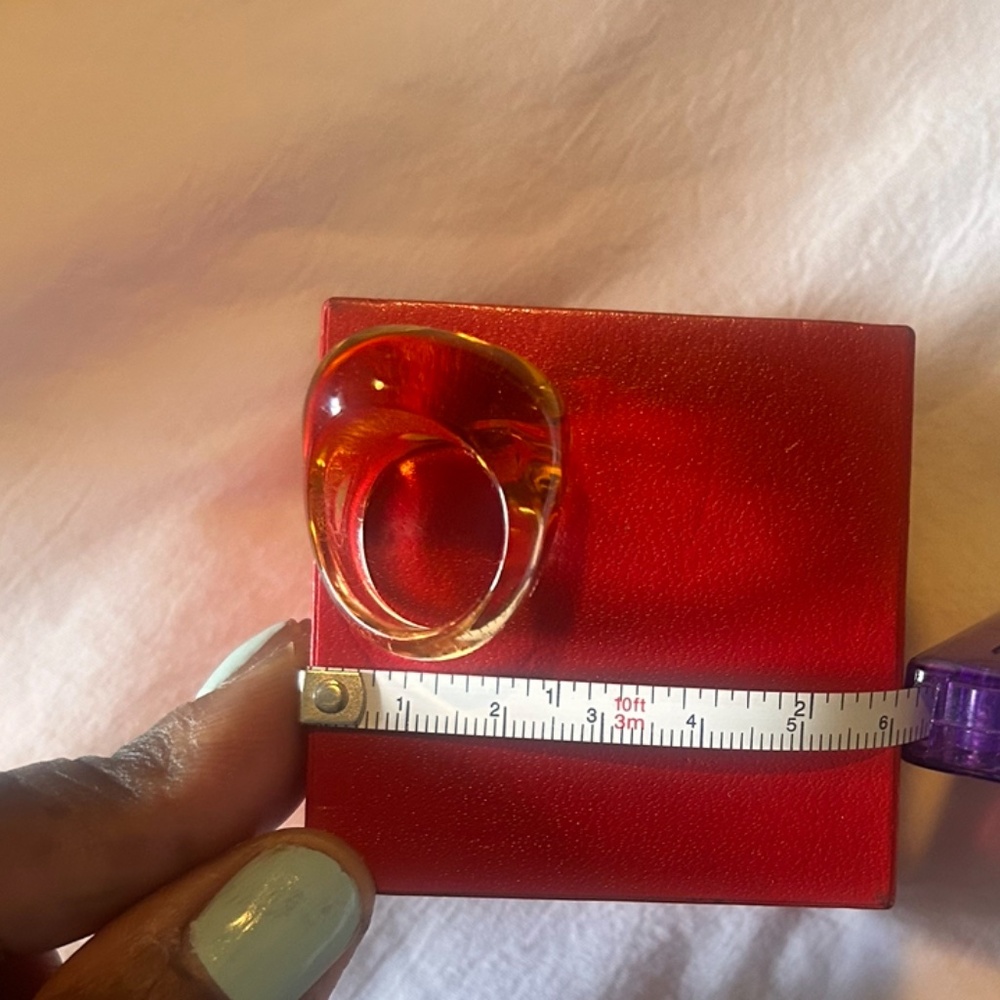 Baccarat Orange Ring - Picture 2 of 4